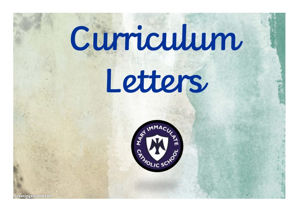 Curriculum Letters – mary-immaculate-catholic-primary-school