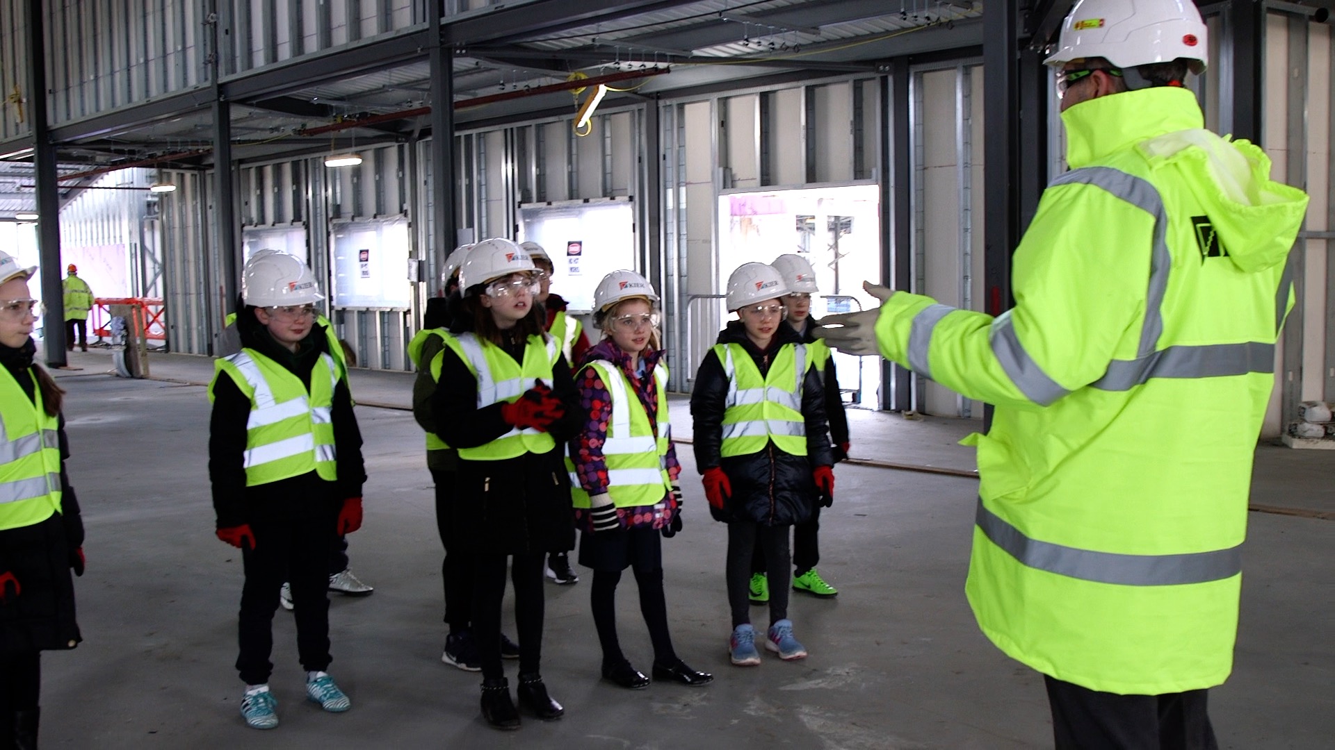The build ambassadors visit to the school site – Ysgol-Carreg-Hir